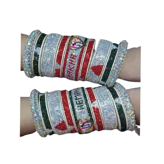Print Your Name and photo on Bangle  Pack Of -18 (sku-bans29733) (15+A)