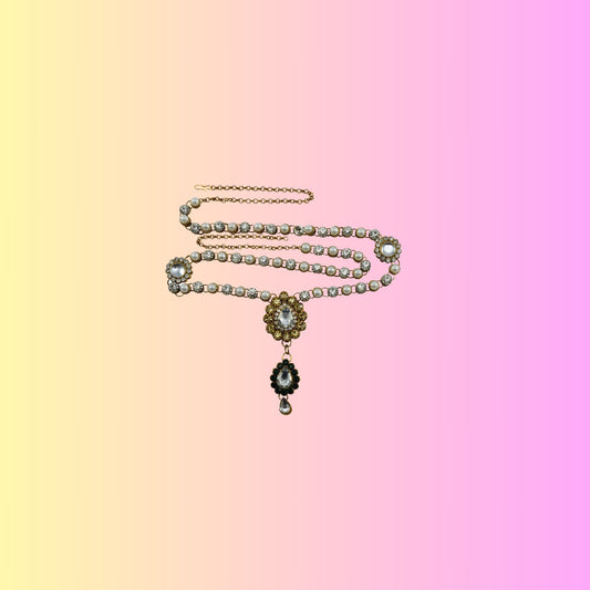 Golden Stone Stud-Gold Platted Brass  Waist Belt Pack Of-1 (sku-bro1111)