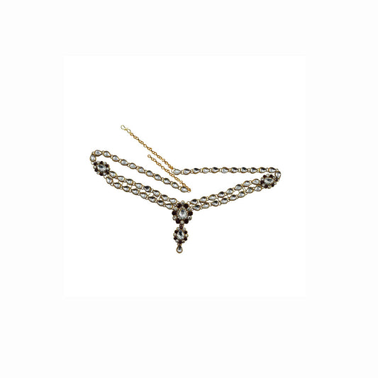 Golden Kundun Stud-Gold Platted Brass  Waist Belt Pack Of-1 (sku-bro1112)