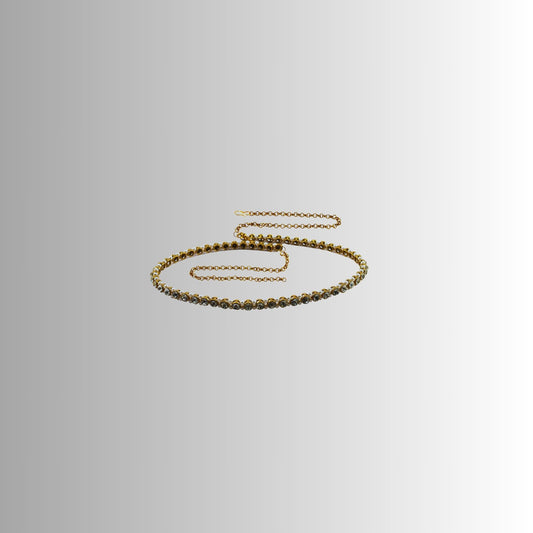 Golden Stone Stud-Gold Platted Brass  Waist Belt Pack Of-1 (sku-bro1114)