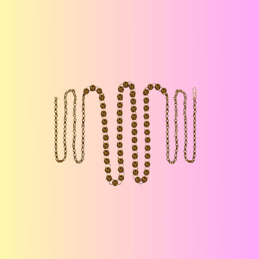 Golden Stone Stud-Gold Platted Brass  Waist Belt Pack Of-1 (sku-bro176)