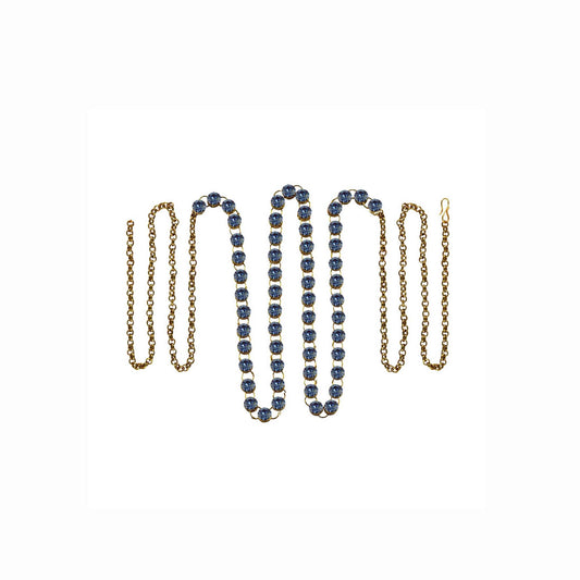 Firozi Stone Stud-Gold Platted Brass  Waist Belt Pack Of-1 (sku-bro177)
