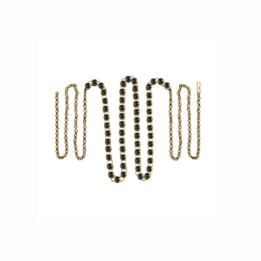 Gray Stone Stud-Gold Platted Brass  Waist Belt Pack Of-1 (sku-bro187)