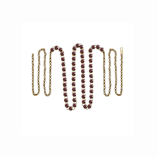 Jamani Stone Stud-Gold Platted Brass  Waist Belt Pack Of-1 (sku-bro190)