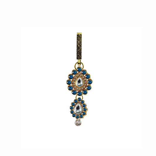 Golden Stone Stud-Gold Platted Brass  Key chain Pack Of-1 (sku-bro198)