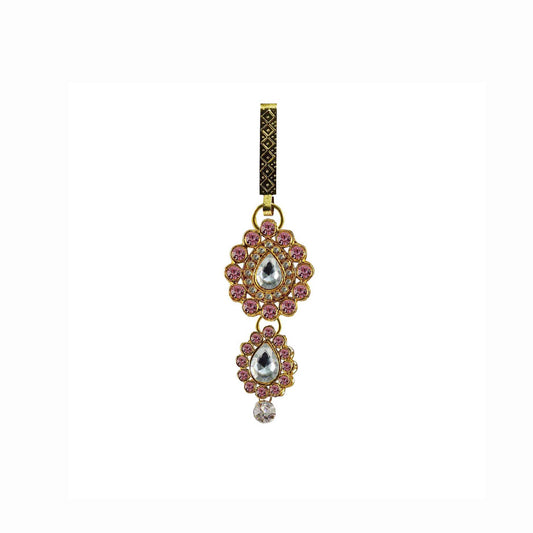 Golden Stone Stud-Gold Platted Brass  Key chain Pack Of-1 (sku-bro204)