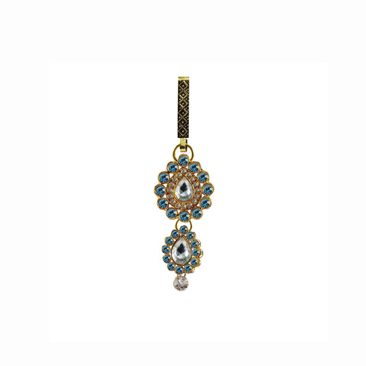 Golden Stone Stud-Gold Platted Brass  Key chain Pack Of-1 (sku-bro205)