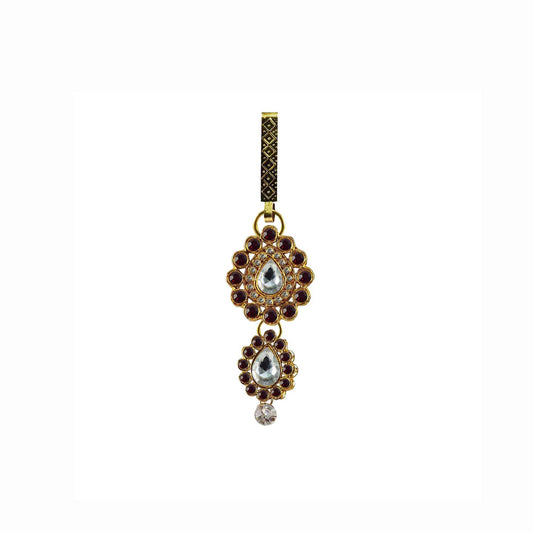 Golden Stone Stud-Gold Platted Brass  Key chain Pack Of-1 (sku-bro206)