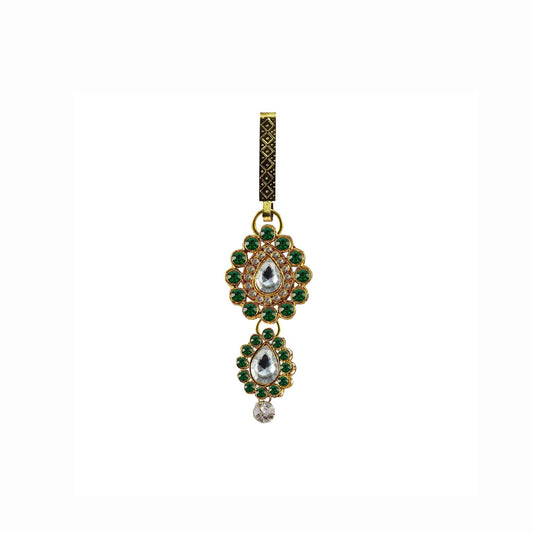 Golden Stone Stud-Gold Platted Brass  Key chain Pack Of-1 (sku-bro207)