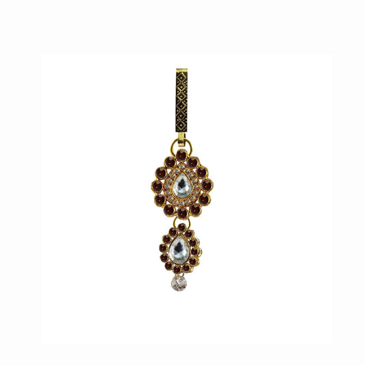 Golden Stone Stud-Gold Platted Brass  Key chain Pack Of-1 (sku-bro208)