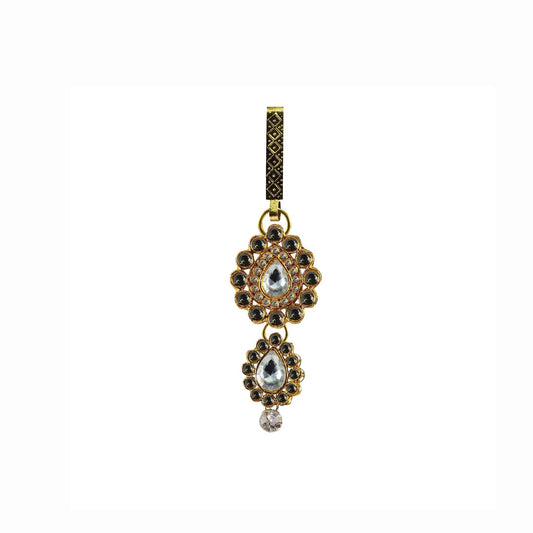 Golden Stone Stud-Gold Platted Brass  Key chain Pack Of-1 (sku-bro210)