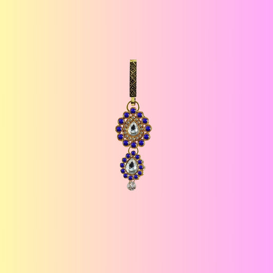 Golden Stone Stud-Gold Platted Brass  Key chain Pack Of-1 (sku-bro212)