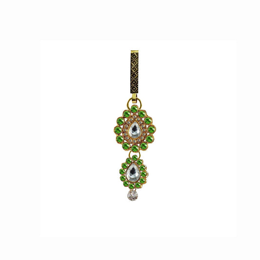 Golden Stone Stud-Gold Platted Brass  Key chain Pack Of-1 (sku-bro214)