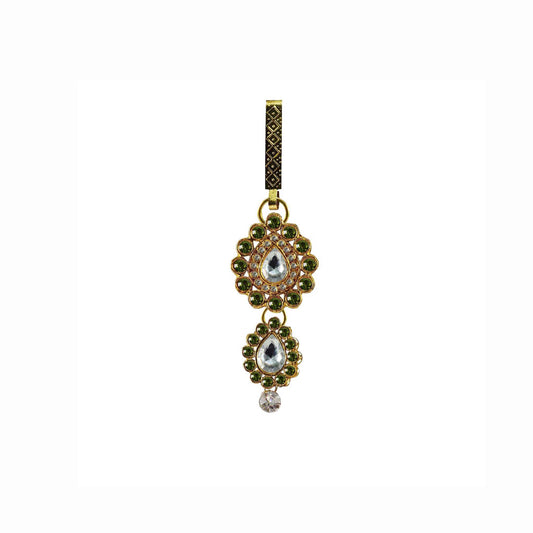 Golden Stone Stud-Gold Platted Brass  Key chain Pack Of-1 (sku-bro216)