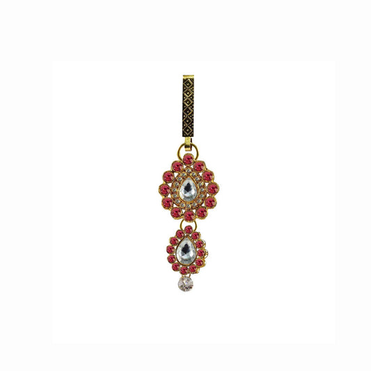 Golden Stone Stud-Gold Platted Brass  Key chain Pack Of-1 (sku-bro218)