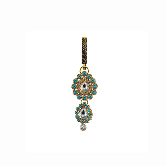 Golden Stone Stud-Gold Platted Brass  Key chain Pack Of-1 (sku-bro219)