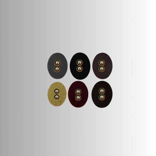 Multicolor  Kundun Stud Acrylic  Brooch Pack Of -6 (skubro2880)