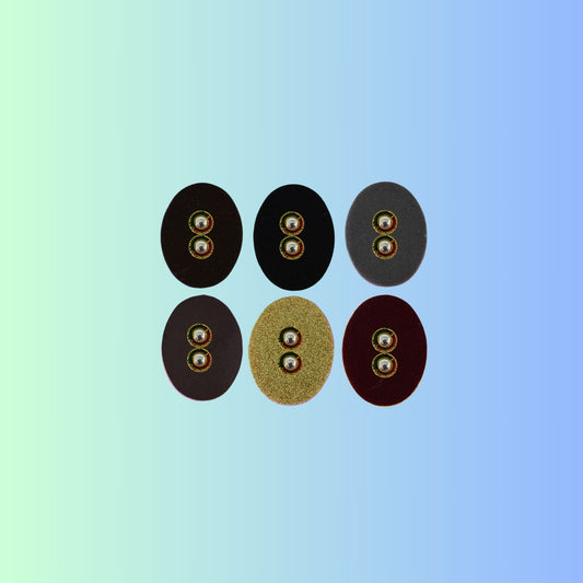 Multicolor  Kundun Stud Acrylic  Brooch Pack Of -6 (skubro2881)