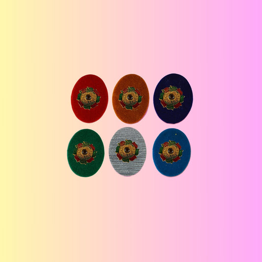 Multicolor  Kundun Stud Acrylic  Brooch Pack Of -6 (skubro2891)