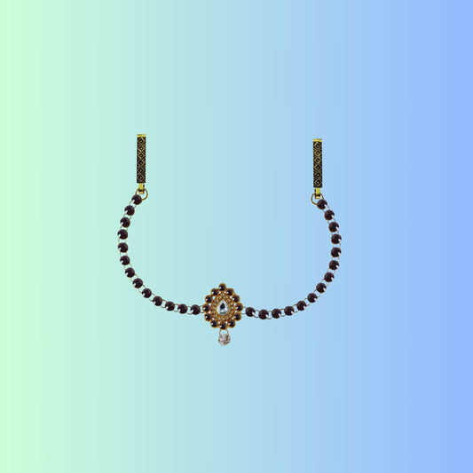 Jamani Stone Stud-Gold Platted Brass  Waist Belt Pack Of-1 (sku-bro328)