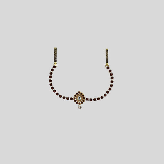 Copper Stone Stud-Gold Platted Brass  Waist Belt Pack Of-1 (sku-bro333)