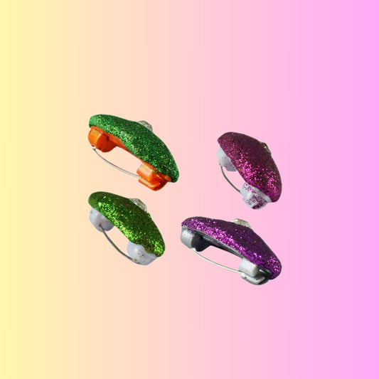 Multi Handmade Acrylic Brooch  Pack Of -4 (skubro664)