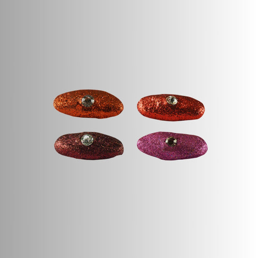 Multi Handmade Acrylic Brooch  Pack Of -4 (skubro665)
