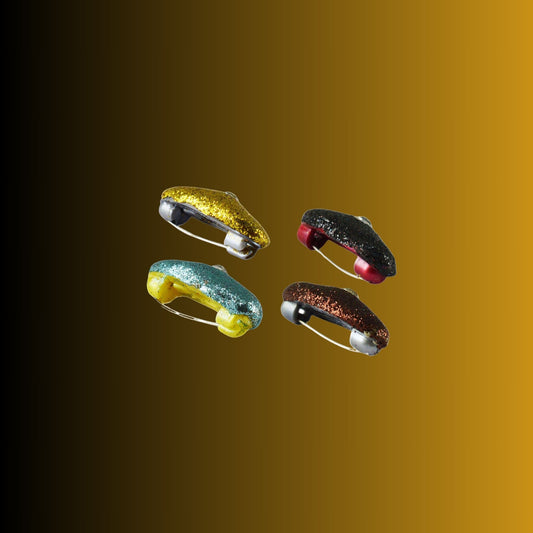 Multi Handmade Acrylic Brooch  Pack Of -4 (skubro667)