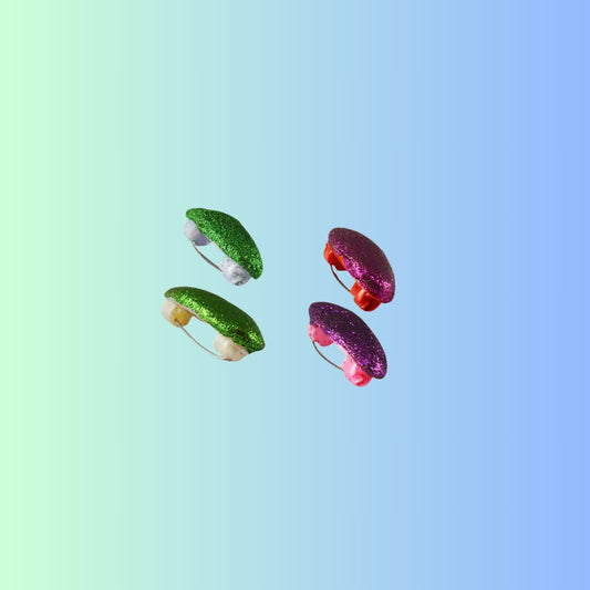 Multi Handmade Acrylic Brooch  Pack Of -4 (skubro669)