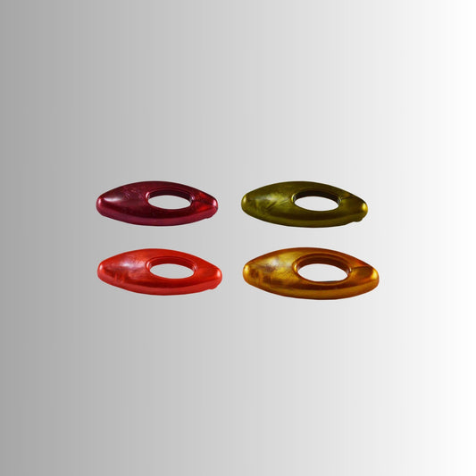 Multi Plain Acrylic Brooch  Pack Of -4 (skubro674)