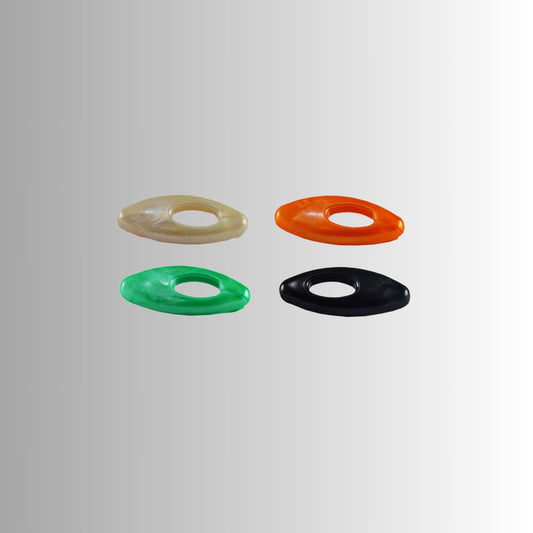 Multi Plain Acrylic Brooch  Pack Of -4 (skubro677)