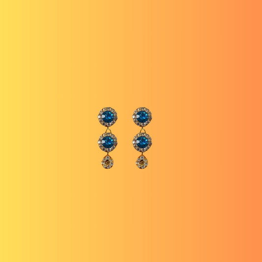 Multi Stone Stud-Handmade Lac Pure Lakh Earring Pack Of-2 (sku-ear496)