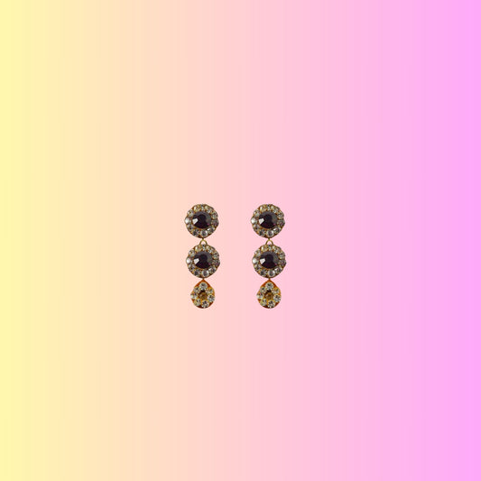 Multi Stone Stud-Handmade Lac Pure Lakh Earring Pack Of-2 (sku-ear506)