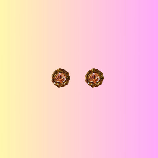 Multi Stone Stud-Handmade Lac Pure Lakh Tops Pack Of-2 (sku-ear542)