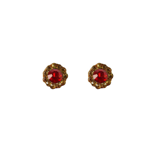 Multi Stone Stud-Handmade Lac Pure Lakh Tops Pack Of-2 (sku-ear555)