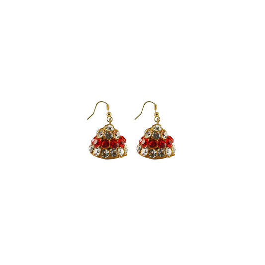 Multi Stone Stud-Handmade Lac Pure Lakh Jhumki Pack Of-2 (sku-ear625)