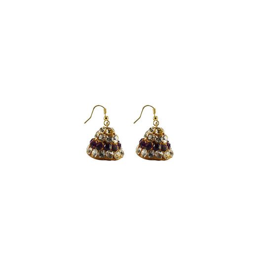 Multi Stone Stud-Handmade Lac Pure Lakh Jhumki Pack Of-2 (sku-ear626)