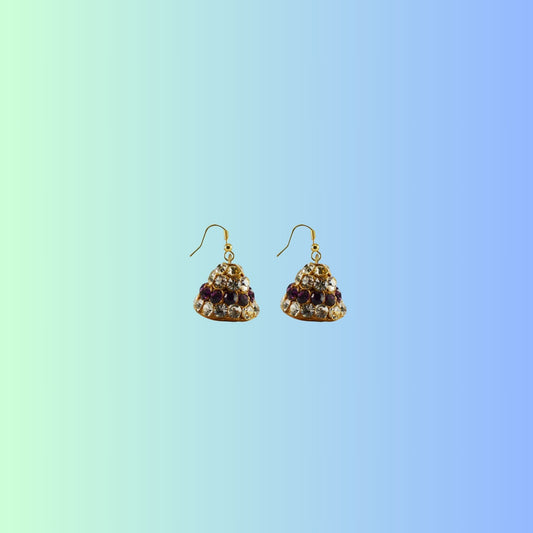 Multi Stone Stud-Handmade Lac Pure Lakh Jhumki Pack Of-2 (sku-ear626)