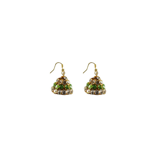 Multi Stone Stud-Handmade Lac Pure Lakh Jhumki Pack Of-2 (sku-ear628)