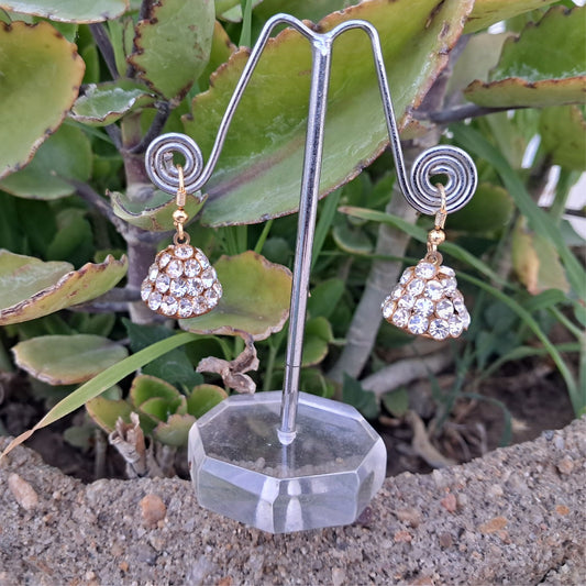 Stone Stud Golden Lakh Jhumki Pack Of-2 (sku-ears707)