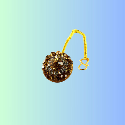 Multi Stone Stud-Handmade  Pure Lakh Borla Pack of-1 (sku-man129)