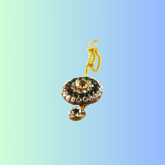 Multi Stone Stud-Handmade  Pure Lakh Mang Tika Pack Of-1 (sku-man173)