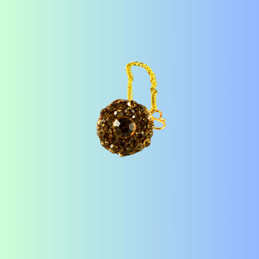 Multi Stone Stud-Handmade  Pure Lakh Borla Pack of-1 (sku-man57)