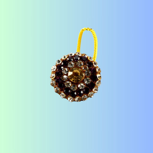 Multi Stone Stud-Handmade  Pure Lakh Borla Pack of-1 (sku-man64)