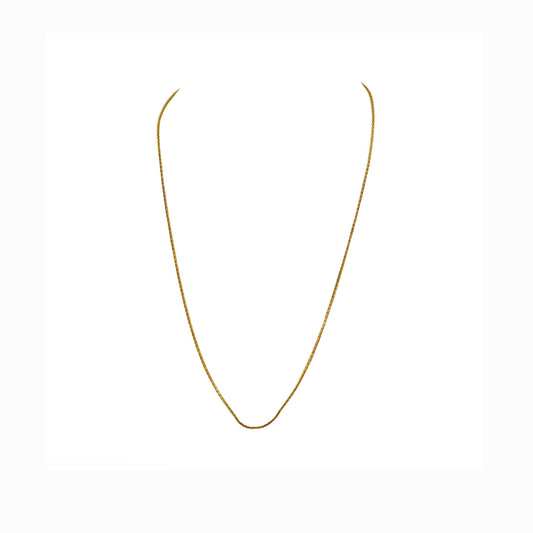 Golden Gold Platted Brass Chain Pack of-1 (sku-nec2077)