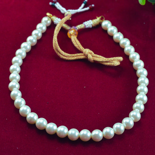 Moti Stud Golden Moti Necklace Pack Of-1 (sku-necs6427)