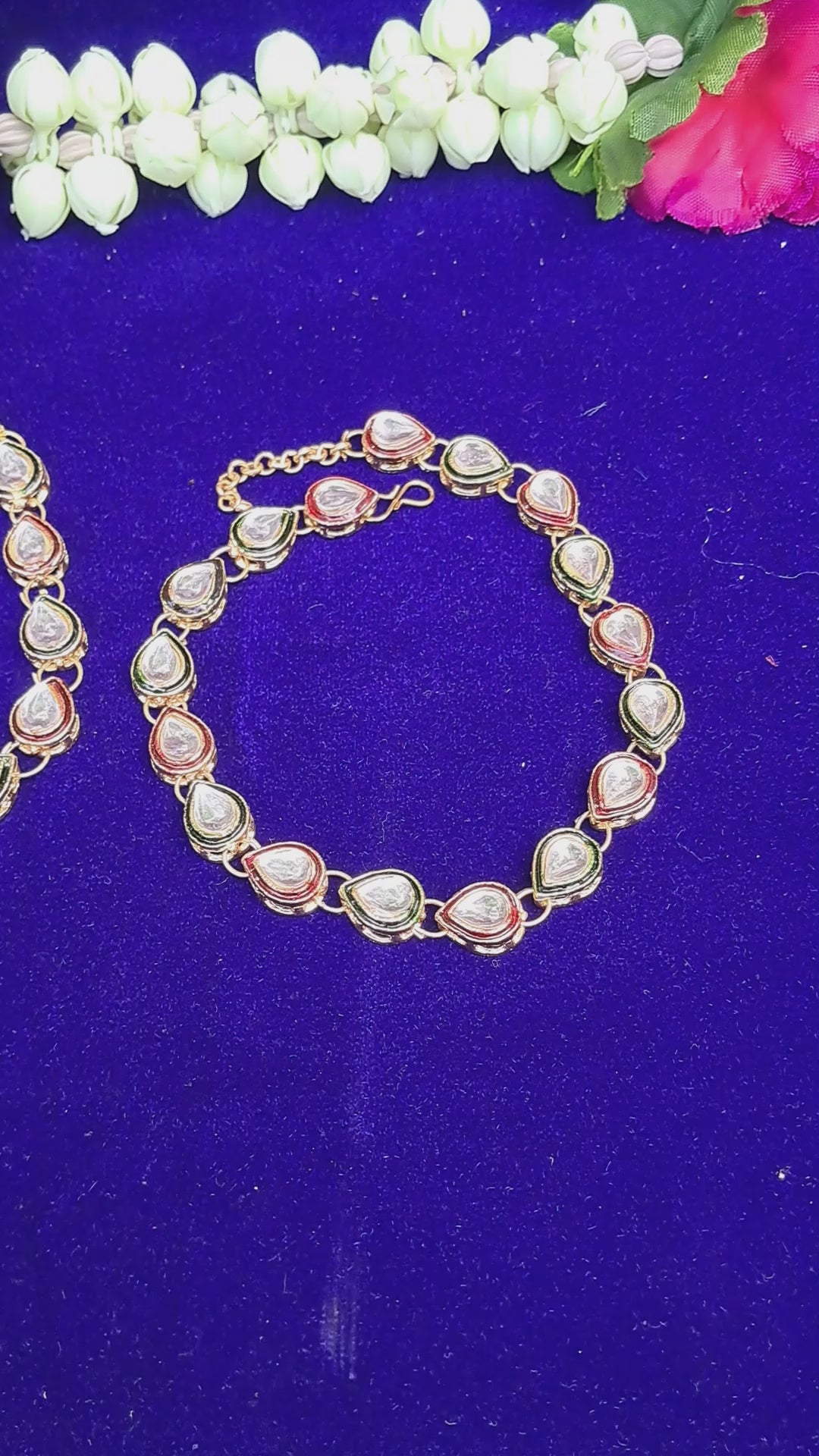 Multi Kunden Stud  Brass Anklet Pack Of-2 (sku-anks329)