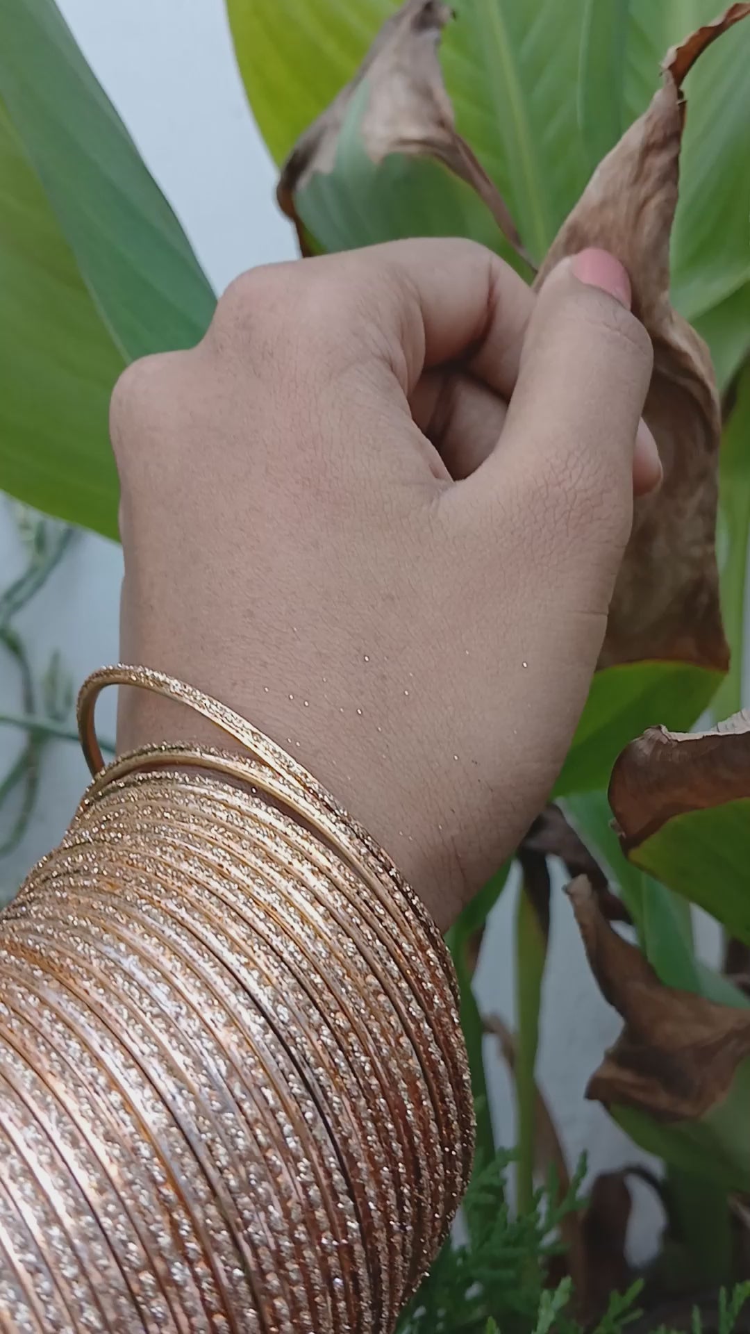 Brass Golden Plain Bangle (sku-bans29738)