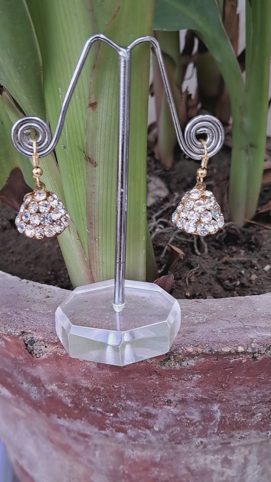 Stone Stud Golden Lakh Jhumki Pack Of-2 (sku-ears707)