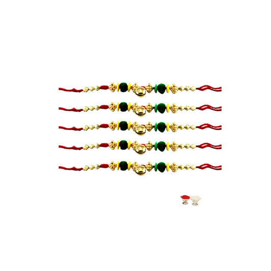 Multi Beads Stud-Handmade  Beads Rakhi